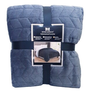 Foto 3 | Colcha Aterciopelada Suave Individual Color Gris - Allure
