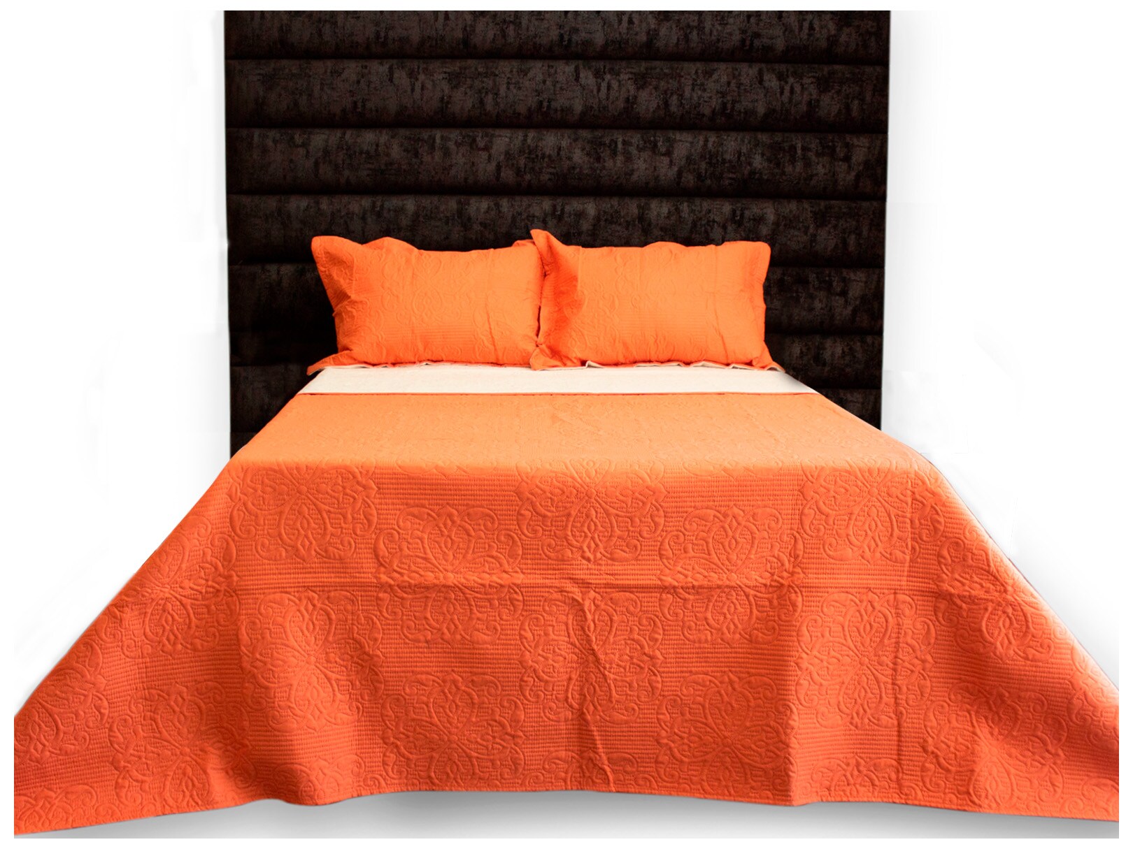 Colcha Dormireal Gala Terracota King Size color Anaranjado $999