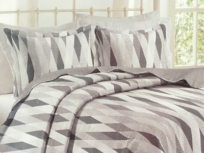 Foto 2 | Colcha Dormireal Contempo Queen Size color Gris