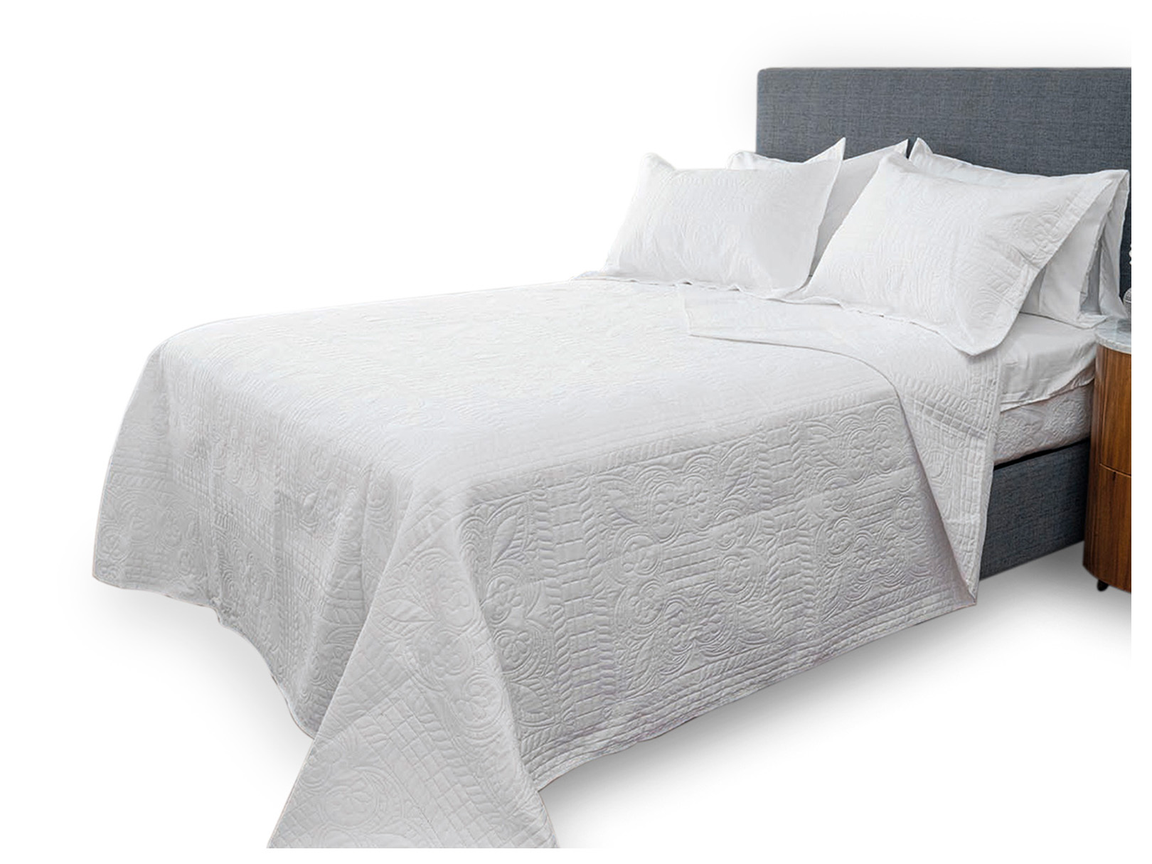 Foto 1 | Colcha Dormireal Gala Blanca Queen Size
