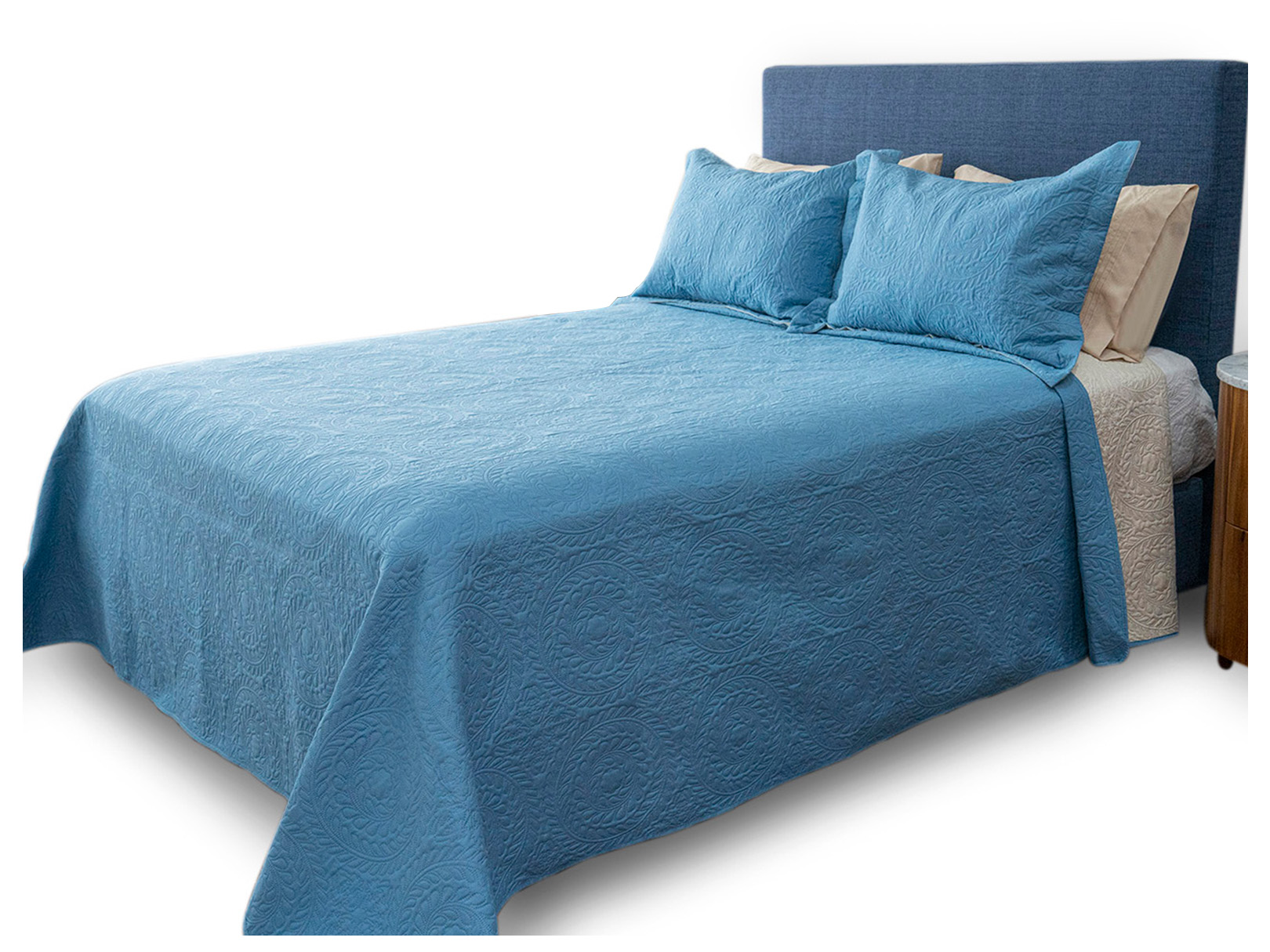 Colcha Dormireal Gala Azul Queen Size