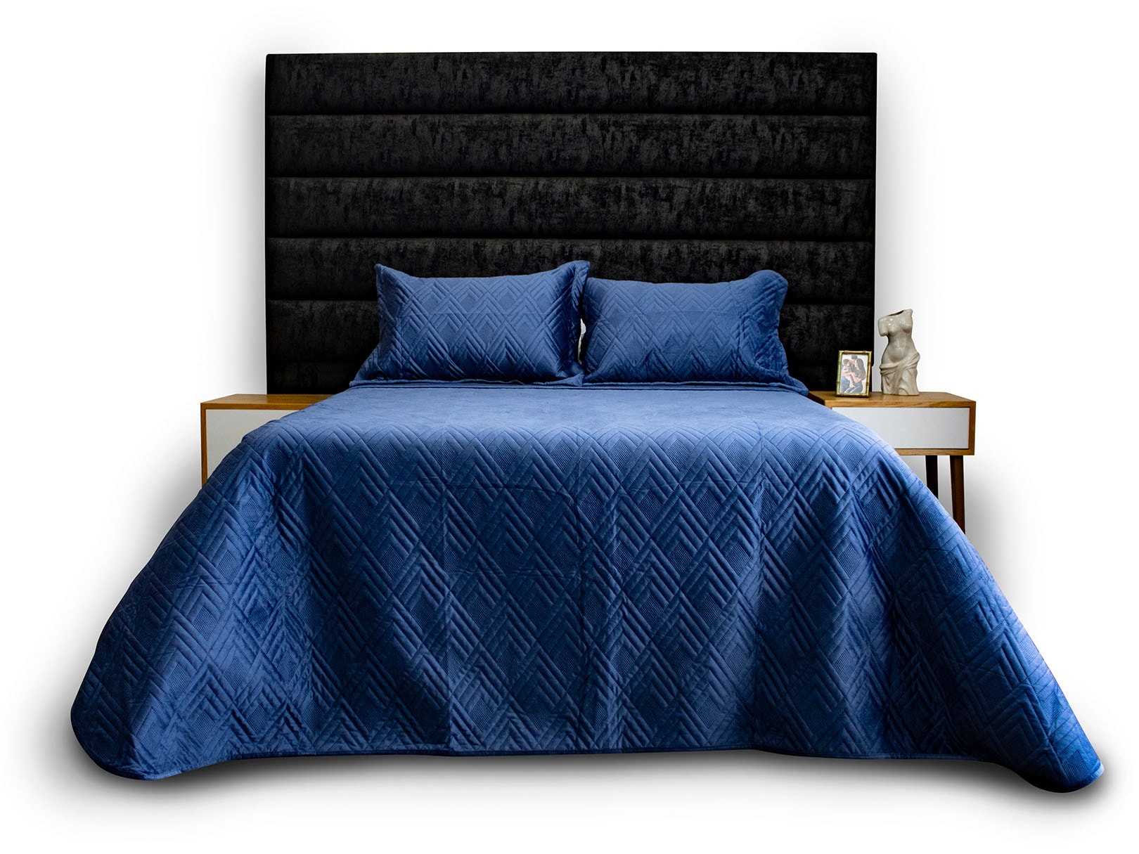 Colcha Dormireal Blue Velvet color Azul King Size $1,149