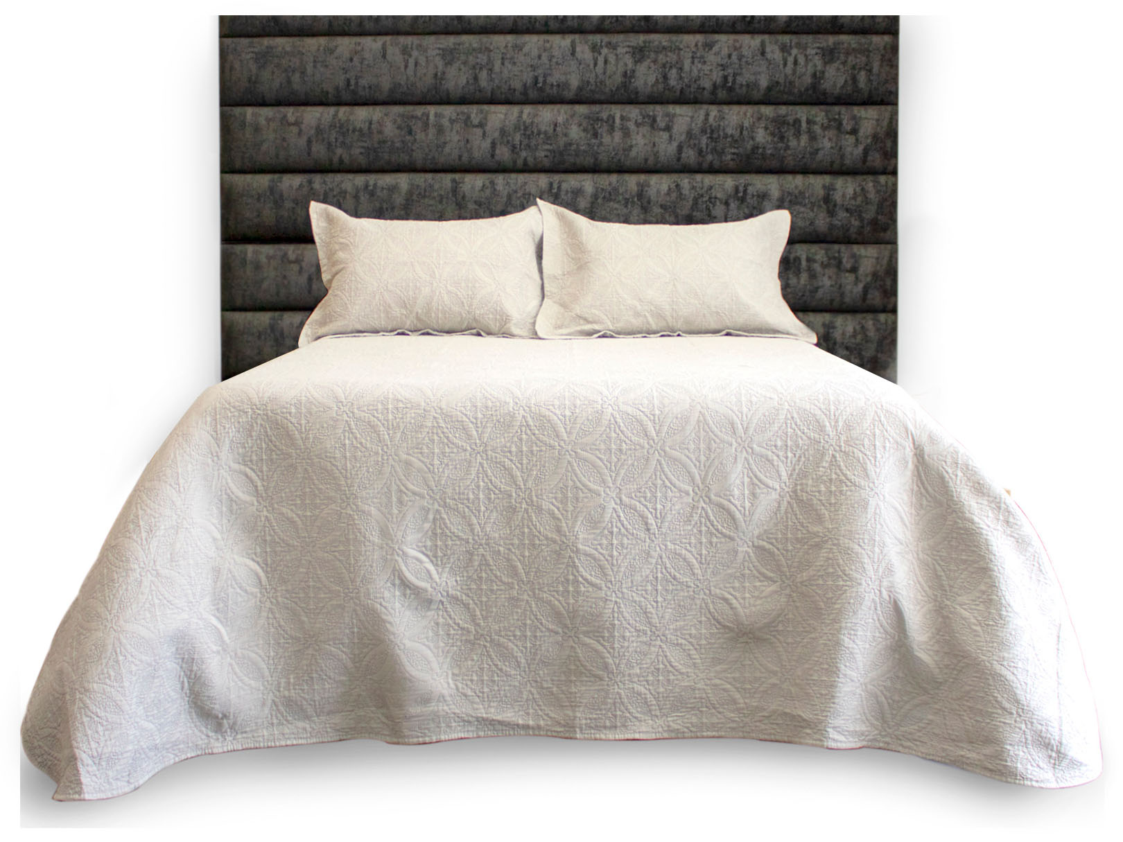 Foto 1 | Colcha Dormireal Stonewash color Blanco Matrimonial