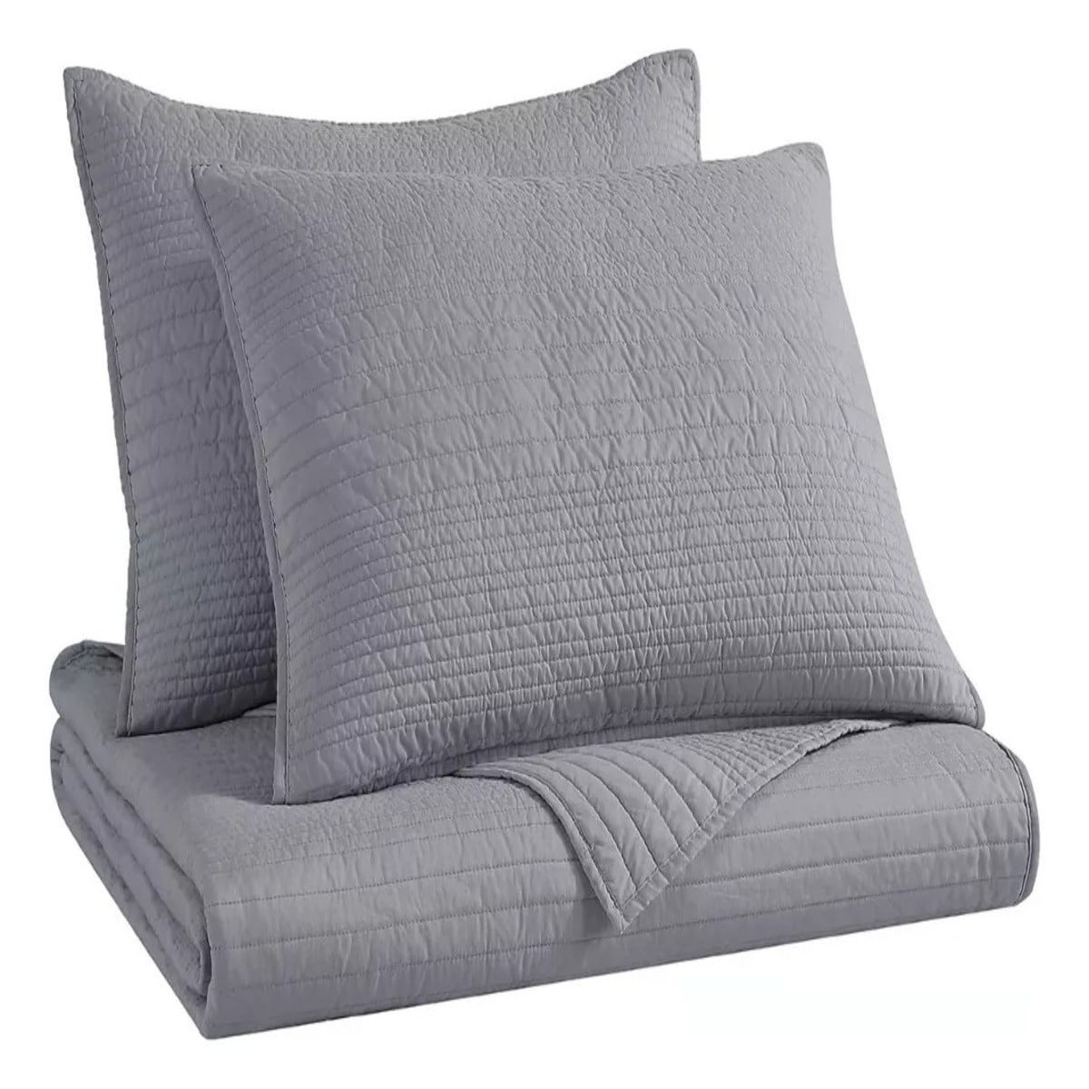 Colcha Airy Matrimonial B.Kind & Beyond 3 Piezas color Gris $2,599