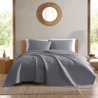 Foto 2 | Colcha Airy Matrimonial B.Kind & Beyond 3 Piezas color Gris
