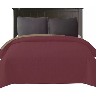 Foto 2 | Colcha Ligera Duplex King Size Tinto/beige