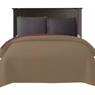 Foto 3 | Colcha Ligera Duplex King Size Tinto/beige