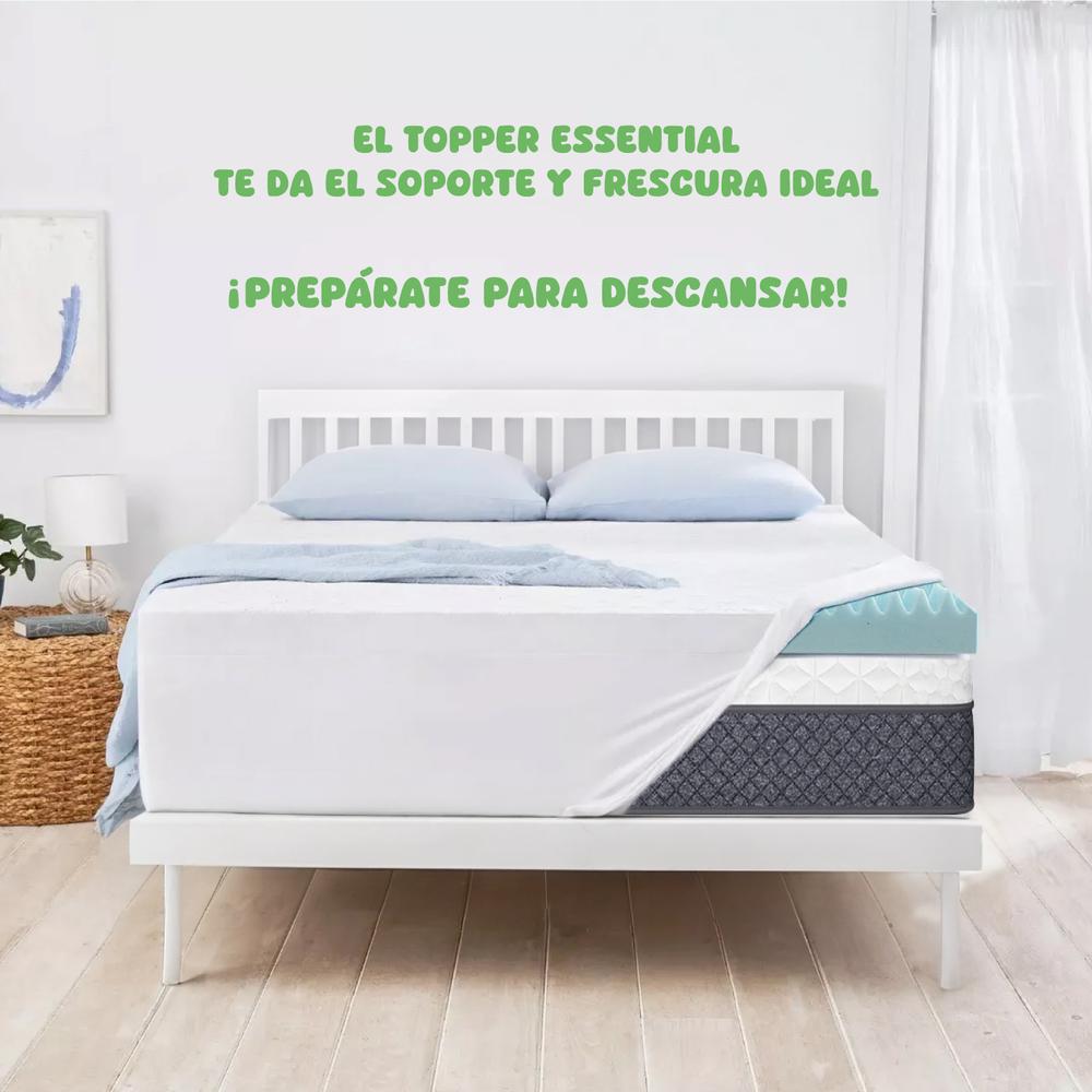 Foto 3 | Colchoneta Cubrecolchón Individual ColorDreams TOPPER1I Memory Foam