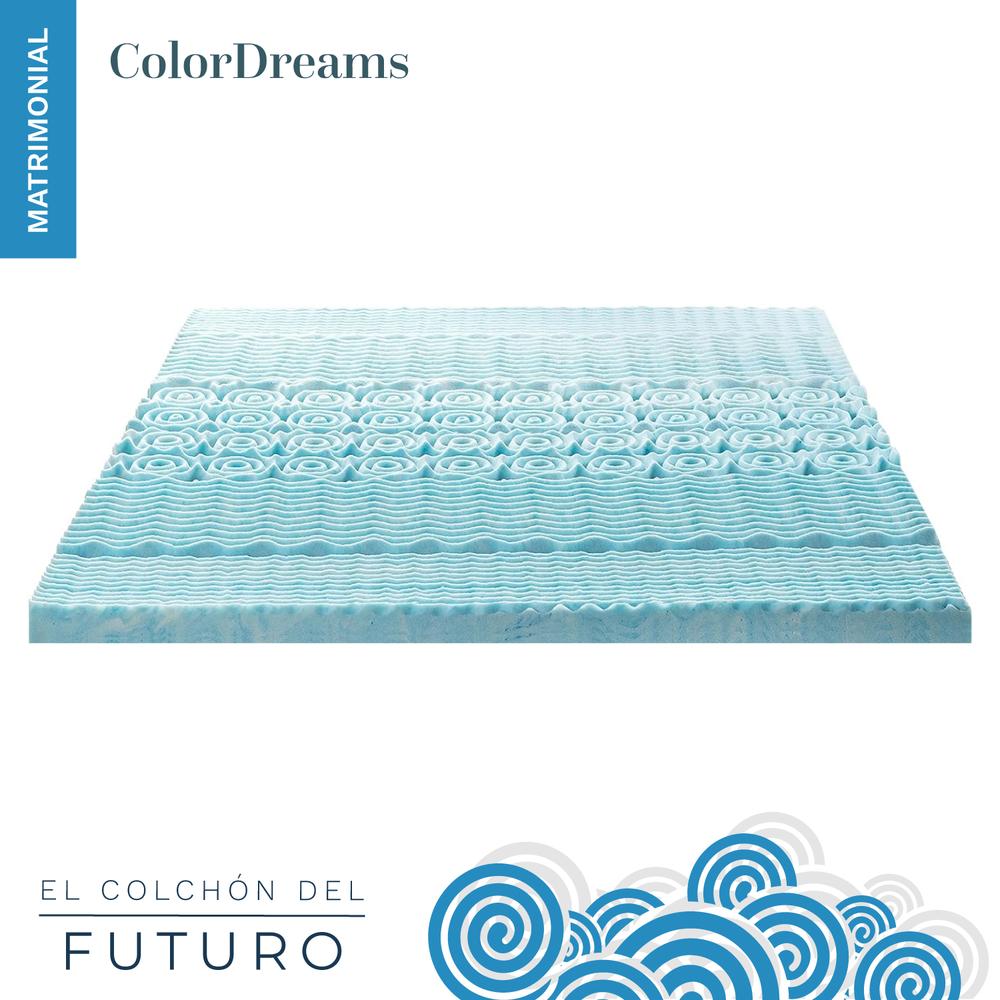 Foto 4 pulgar | Colchoneta Cubrecolchón Matrimonial ColorDreams TOPPER2M Memory Foam