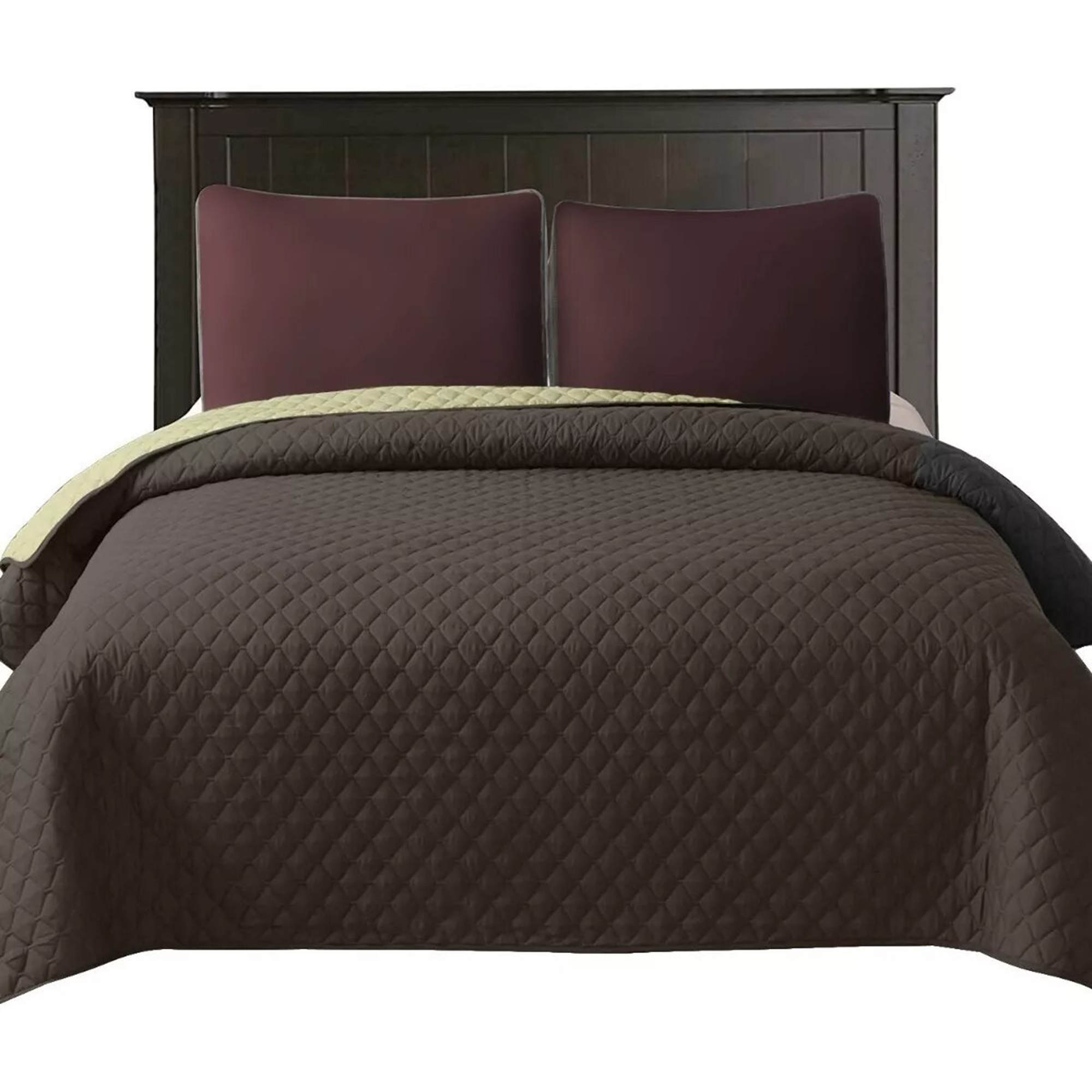Foto 2 | Colcha Ligera Matrimonial Castelog Chocolate/ Beige