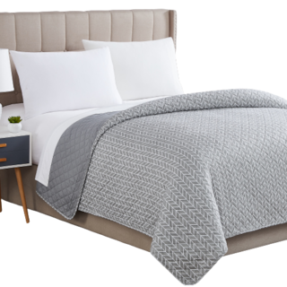 Foto 2 | Cubrecama Allure Reversible Gris Matrimonial