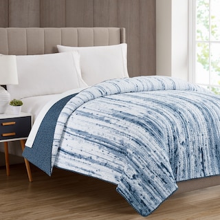 Foto 3 | Cubrecama Allure Reversible Azul King Size