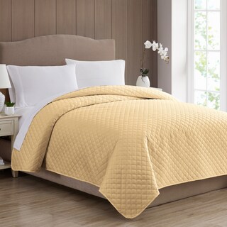 Foto 4 | Colcha/Cubrecama King Amarillo Reversible Honey Gold- Allure