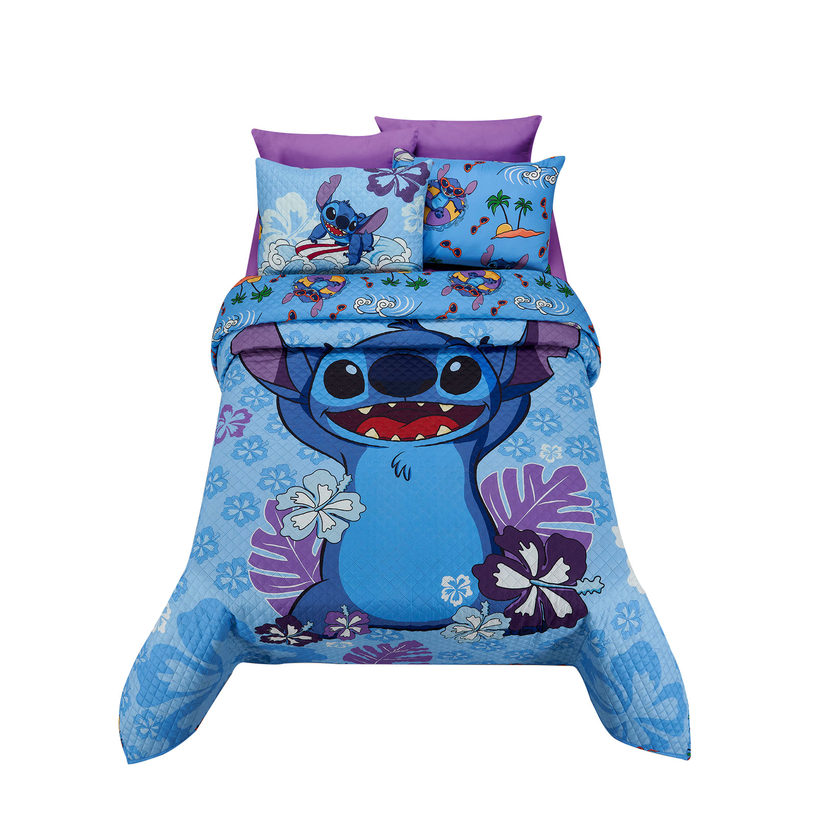 Foto 1 | Edrecolcha Providencia Matrimonial Stitch Surf Azul