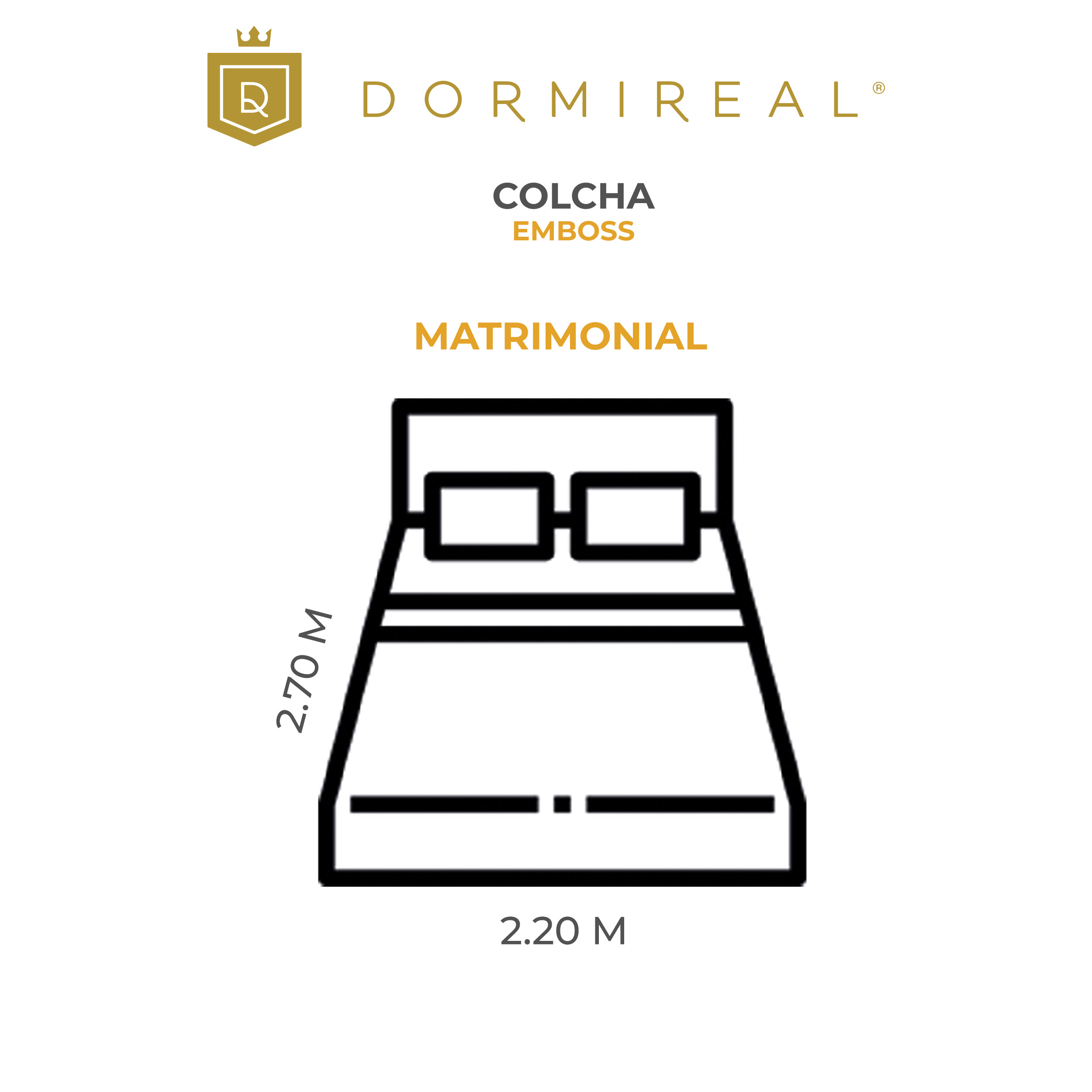 Foto 2 | Colcha Dormireal Emboss Doble Vista Matrimonial