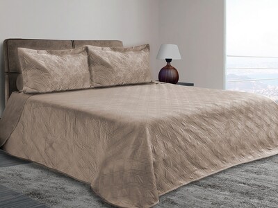 Foto 3 | Colcha Dormireal Velvet Terciopelo Champagne Doble Vista Matrimonial