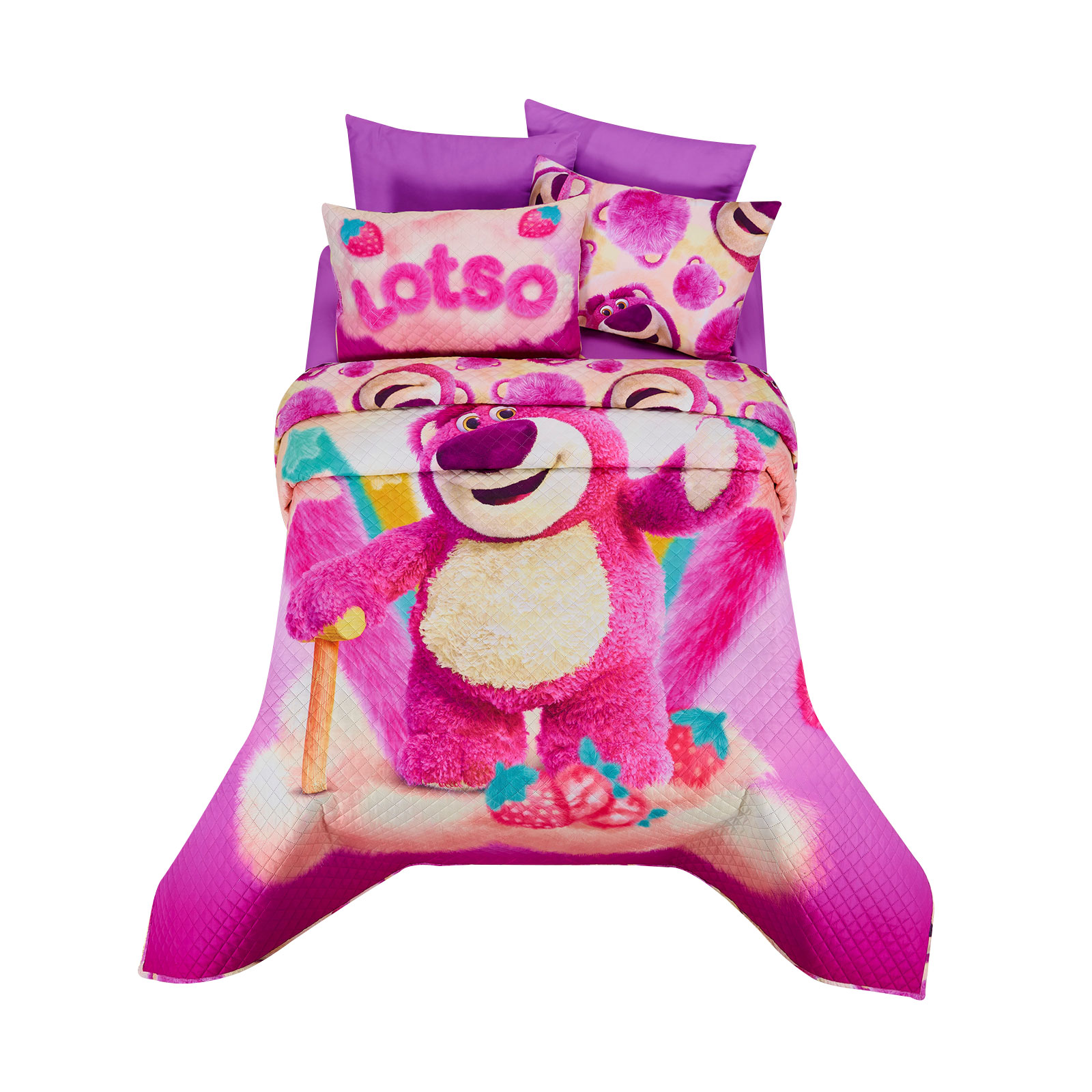 Foto 1 | Edrecolcha Matrimonial Providencia Lotso Strawberry