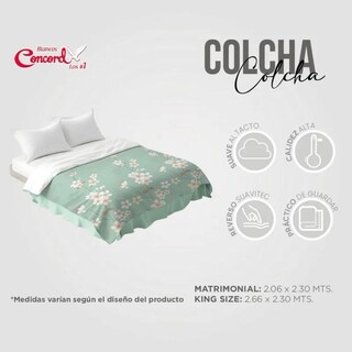Foto 6 | Colcha Matrimonial Neo Pistache Zury Con Fundas Concord
