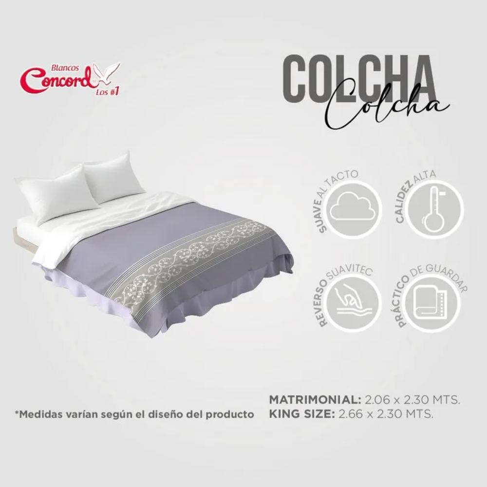 Foto 7 pulgar | Colcha Matrimonial Neo Athenea Con Fundas Lavable Concord