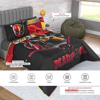 Foto 7 | Edrecolcha Matrimonial Deadpool Antihéroes