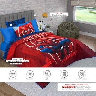 Foto 8 | Edrecolcha Matrimonial Spider Man New
