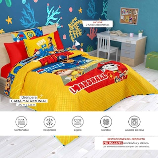Foto 8 | Edrecolcha Matrimonial Paw Patrol Juego