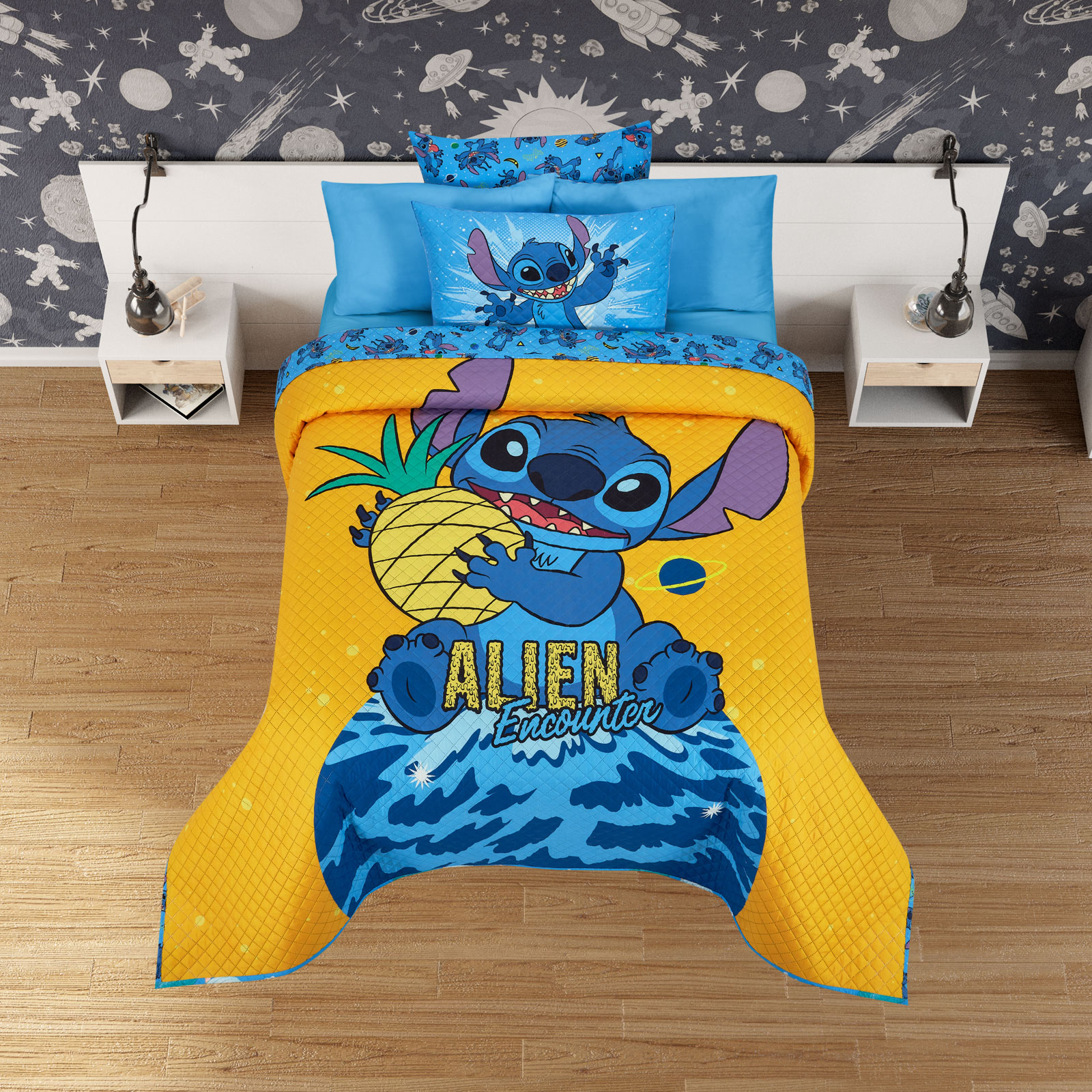 Foto 2 | Edrecolcha Matrimonial Stitch Alien