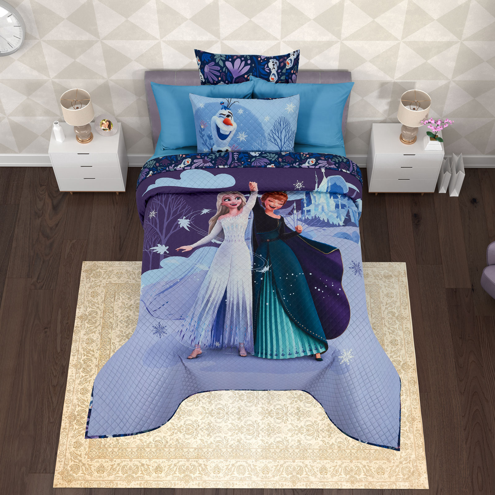 Foto 2 | Edrecolcha Matrimonial Frozen Queens