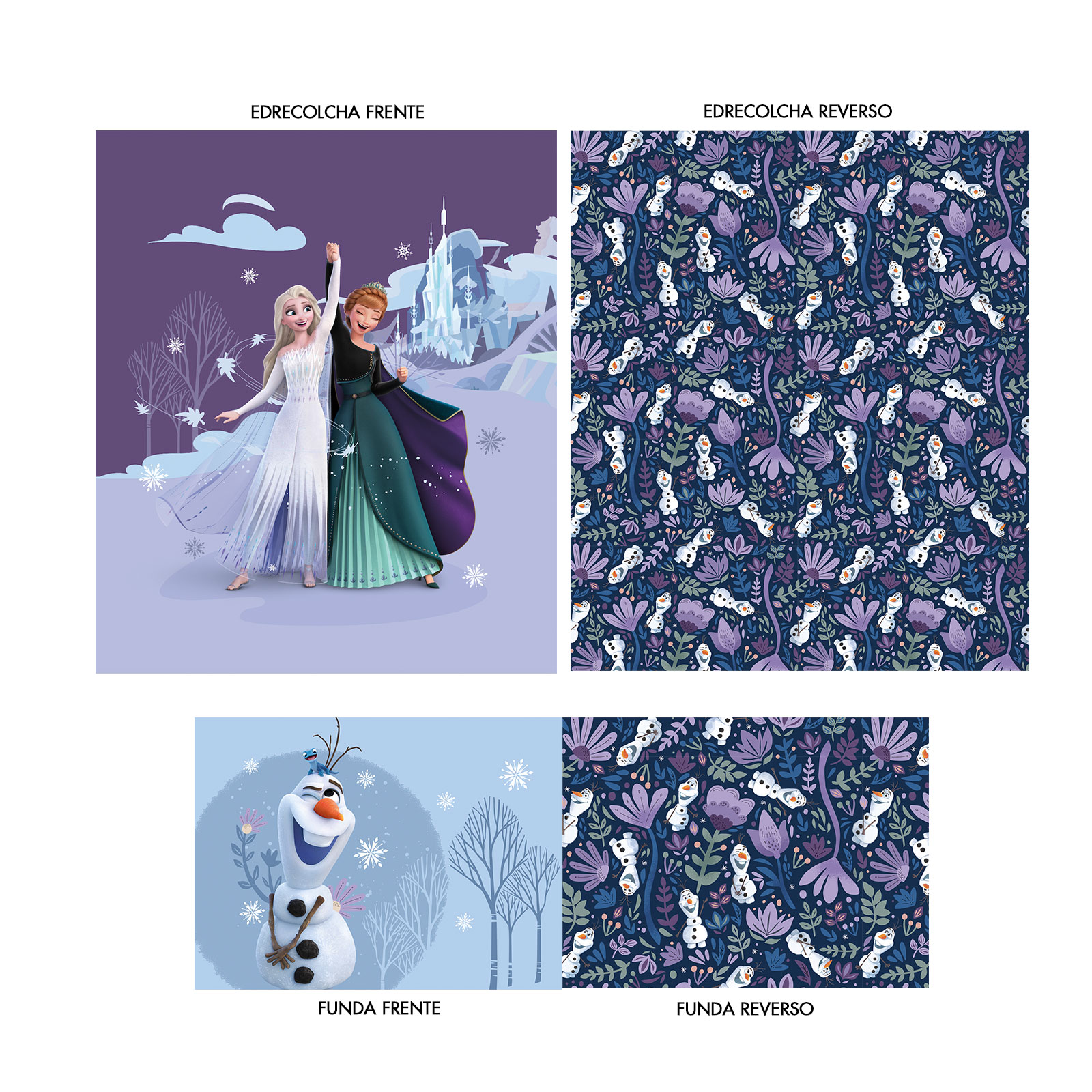 Foto 7 | Edrecolcha Matrimonial Frozen Queens