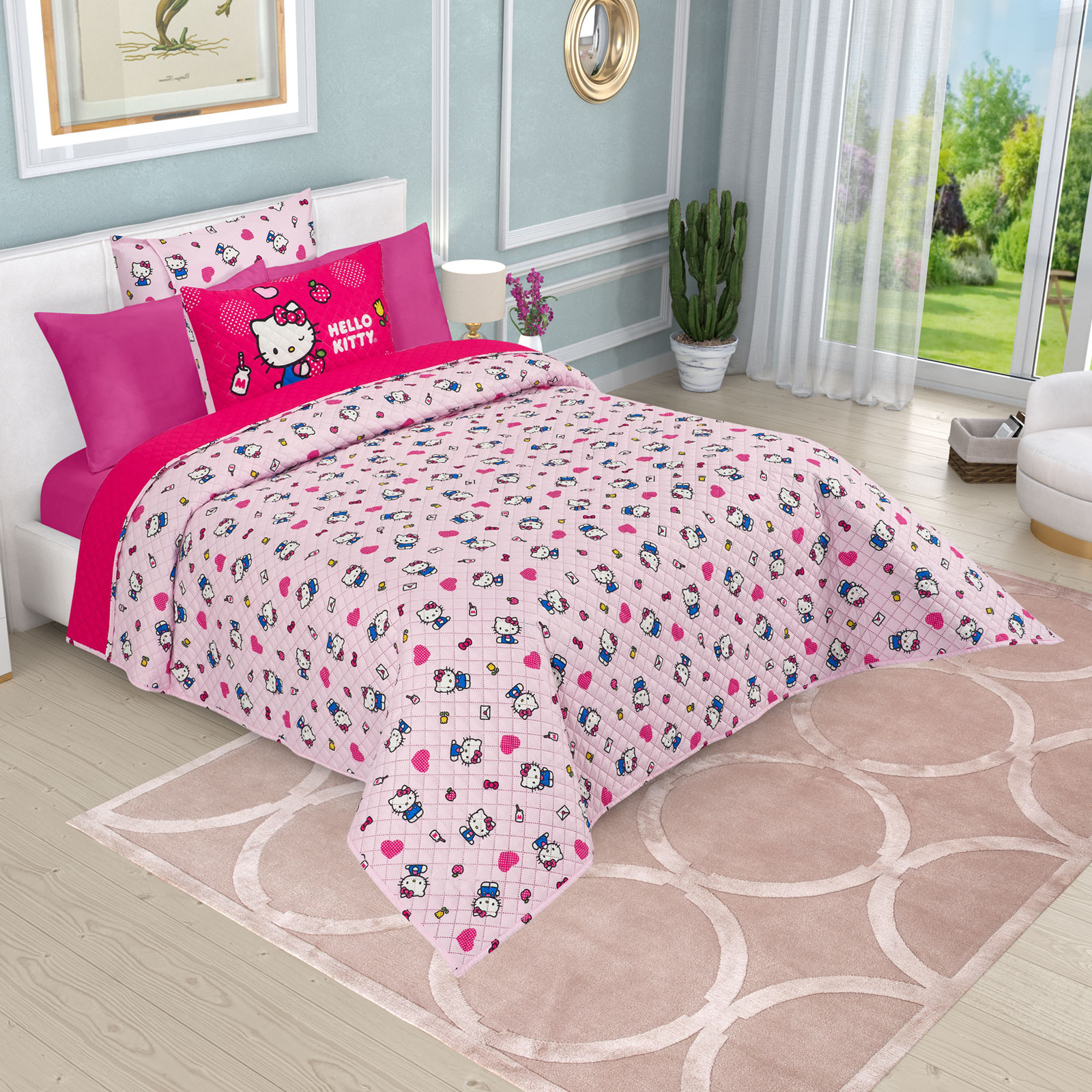Foto 4 | Edrecolcha Matrimonial Hello Kitty Heart