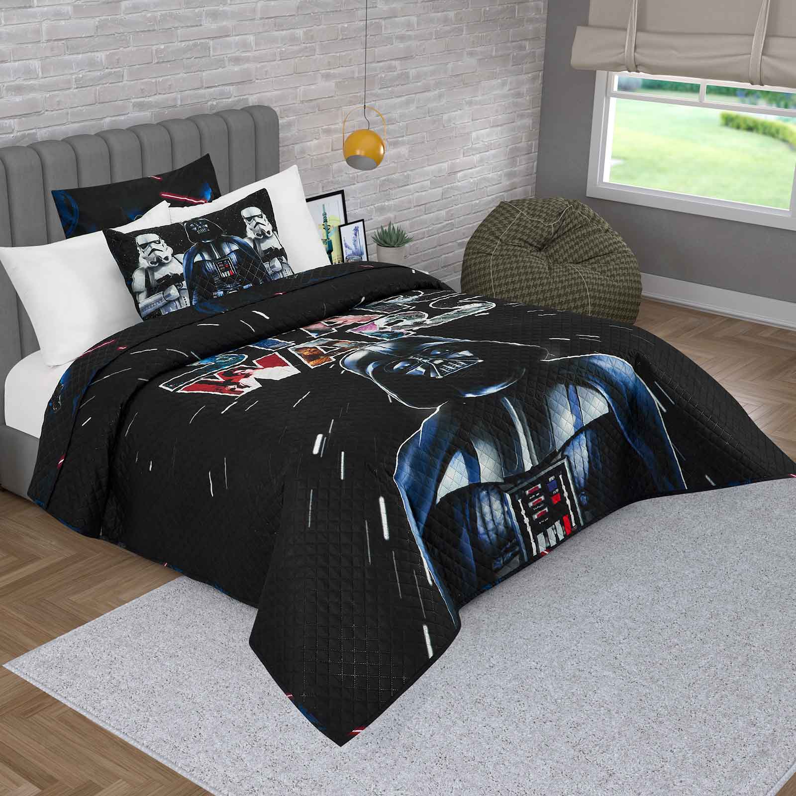 Foto 3 | Edrecolcha Matrimonial Star Wars Black