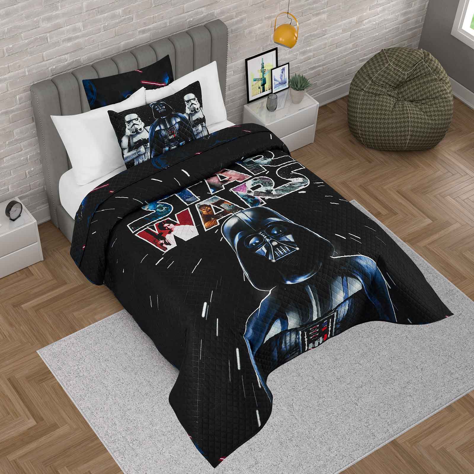 Foto 5 | Edrecolcha Matrimonial Star Wars Black