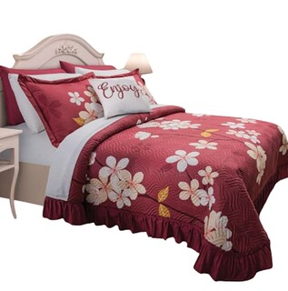 Foto 1 | Colcha Concord Neo Dulce Vino Poliéster King Size