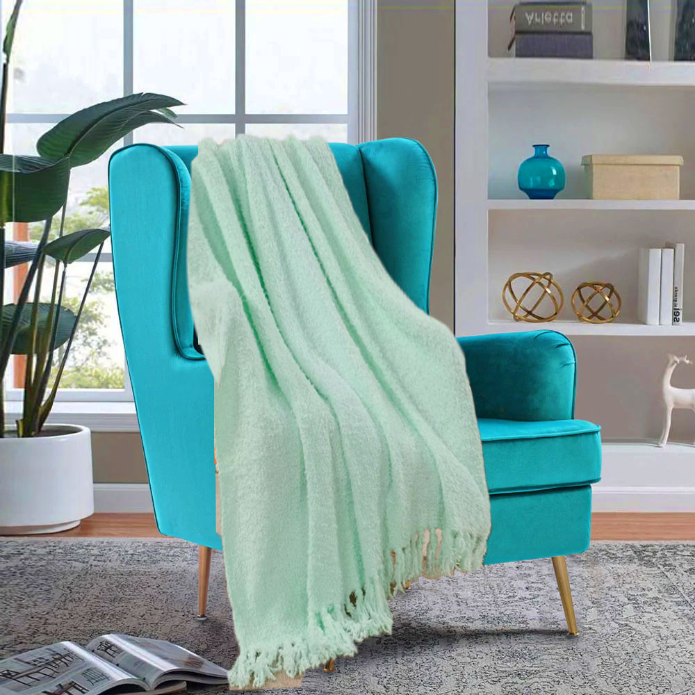 Foto 4 pulgar | Frazada Suave Y Ligera Tweed Aqua Kyuden Home