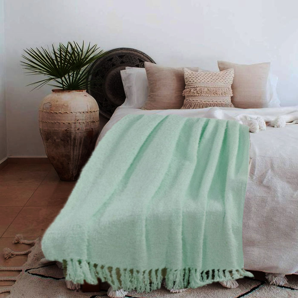 Foto 5 pulgar | Frazada Suave Y Ligera Tweed Aqua Kyuden Home