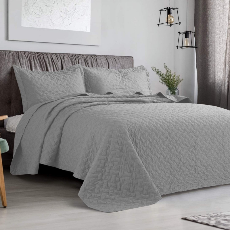 Foto 2 pulgar | Funda de Cama King  Poliéster Gris  - Venta Internacional