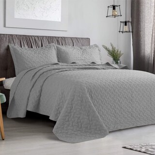 Foto 1 | Funda de Cama King Poliéster Gris - Venta Internacional