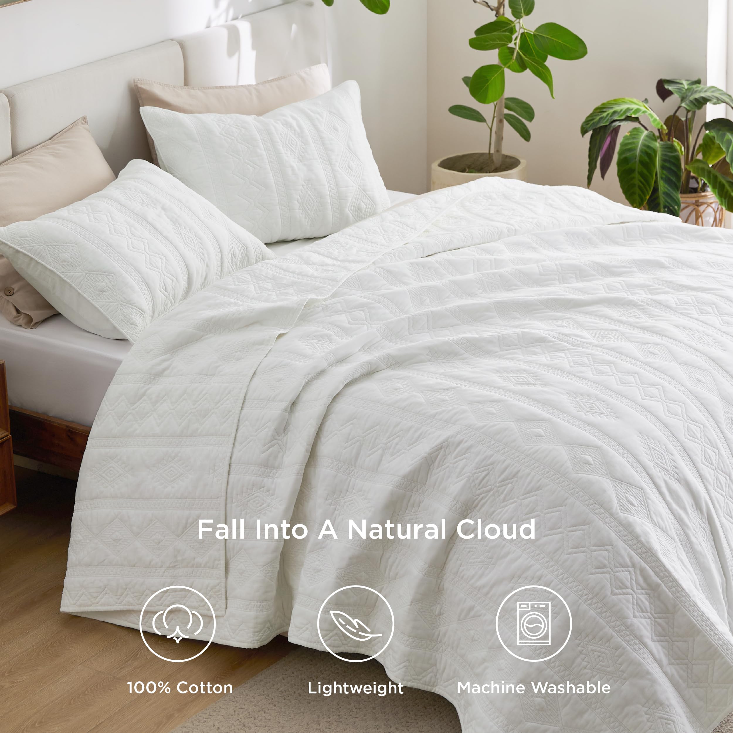 Foto 2 | Juego de Colcha Bedsure Queen con Fundas de Almohada - Venta Internacional