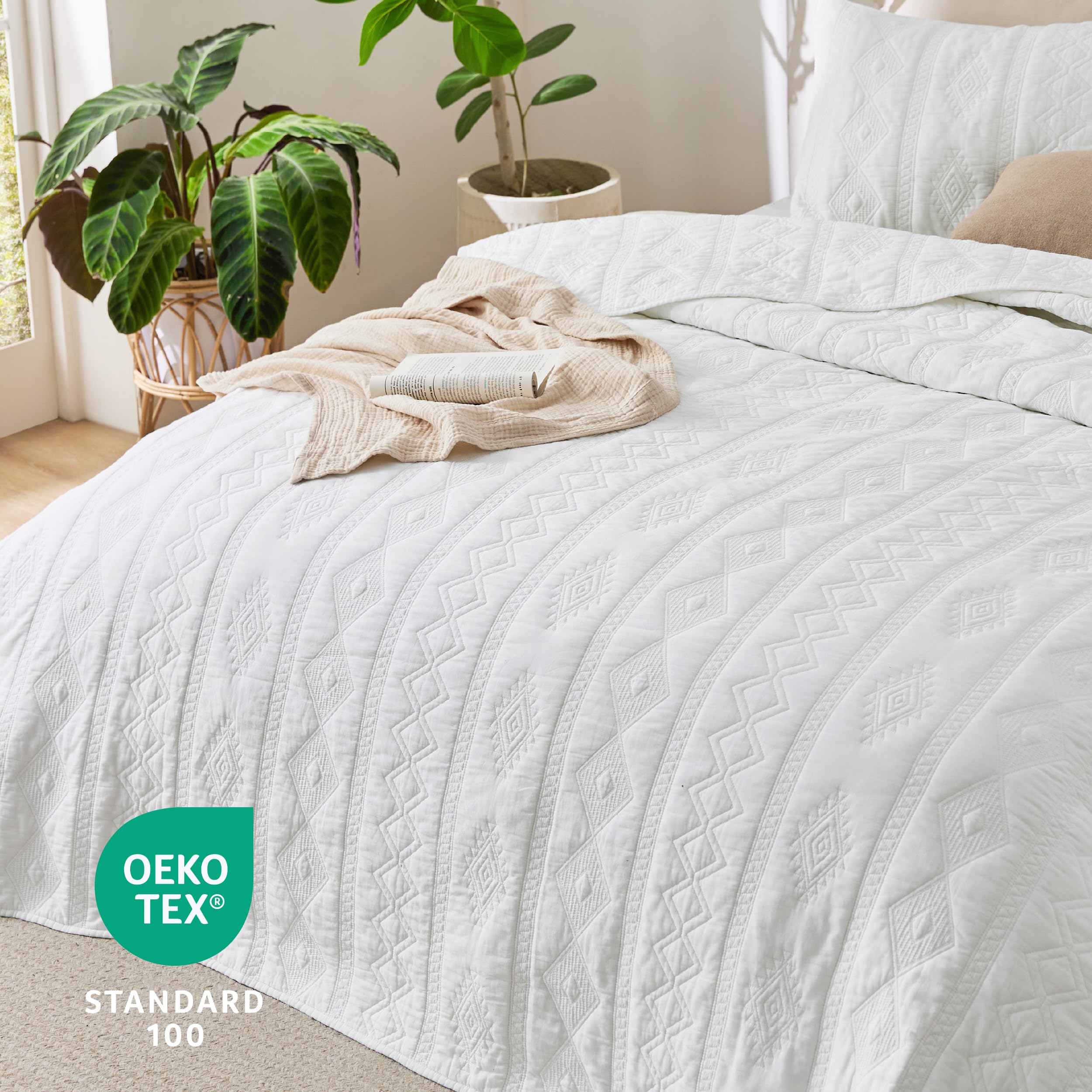 Foto 4 | Juego de Colcha Bedsure Queen con Fundas de Almohada - Venta Internacional