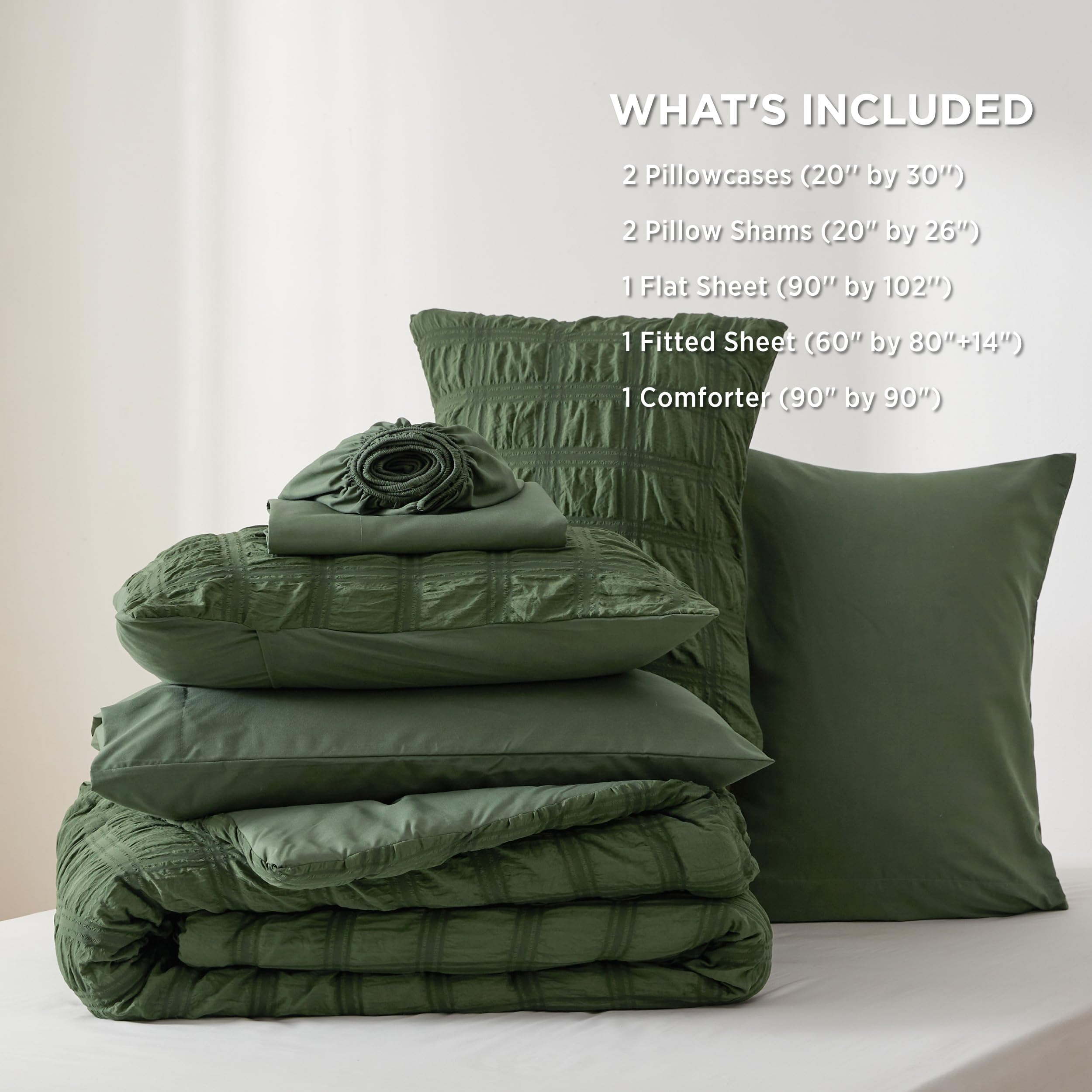 Foto 7 | Juego Colcha Bedsure Queen Size 7 Piezas- Venta Internacional