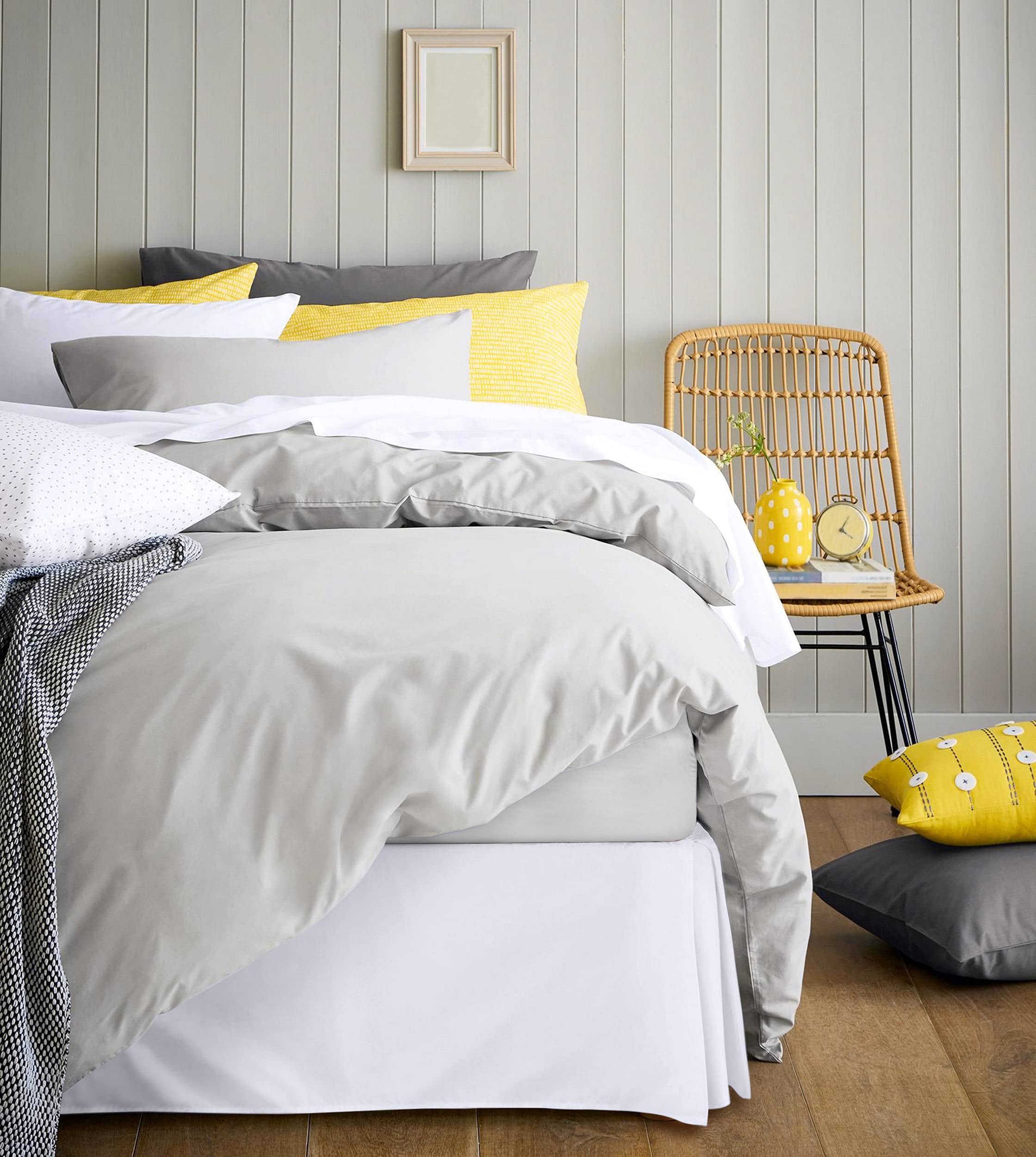 Foto 7 pulgar | Falda De Cama Utopia Bedding California King De Microfibra Blanca - Venta Internacional.