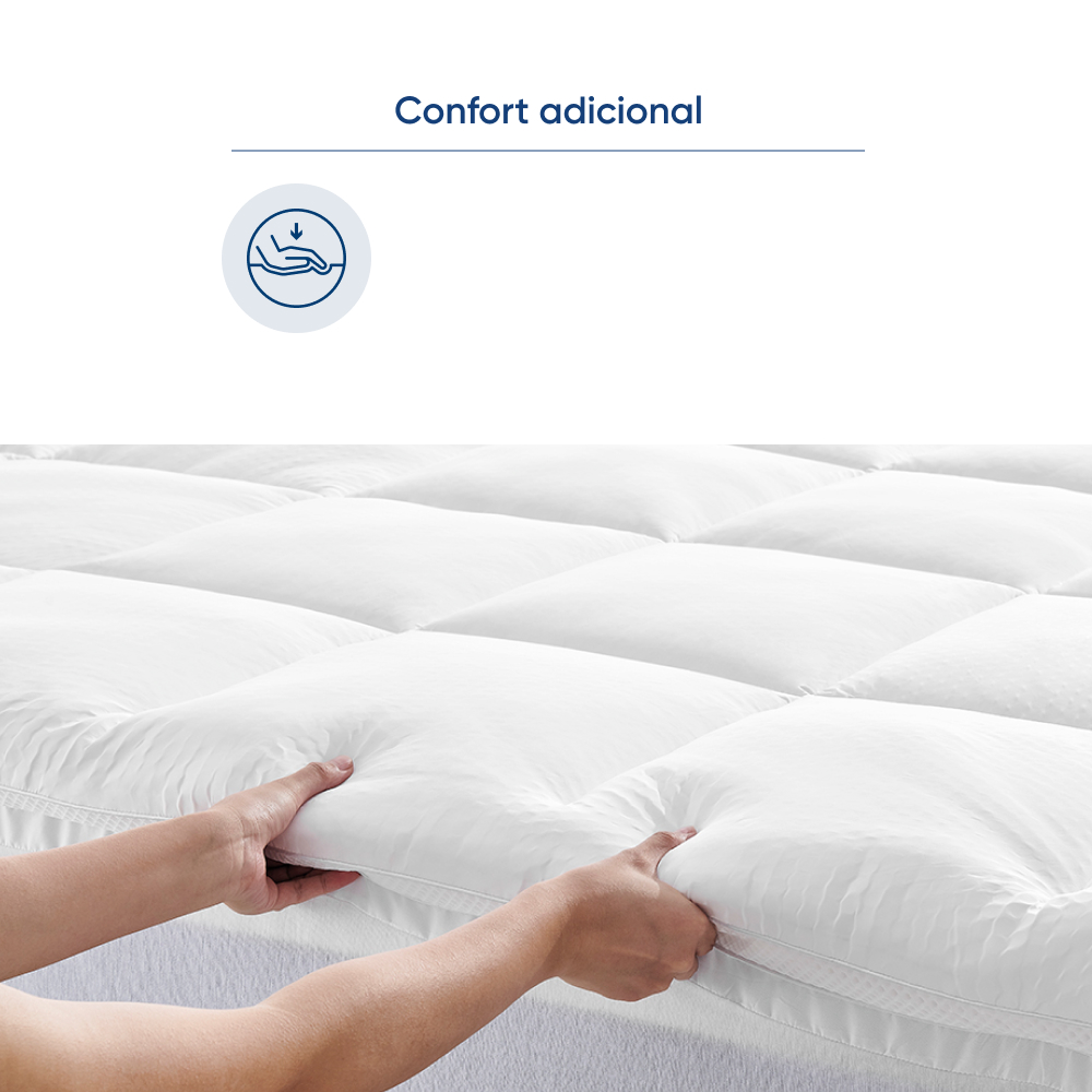 Foto 4 | Cubre Colchón Ultra Soft Cool Luuna Frescura y Suavidad a tu Colchón Antimircrobiano King Size