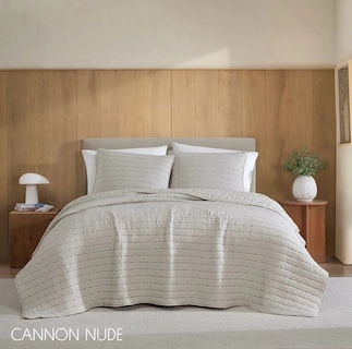 Foto 1 | Set De Colcha Cannon 3 Piezas King Size Beige