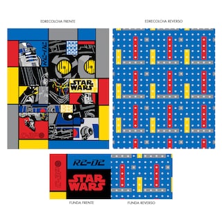 Foto 7 | Edrecolcha Matrimonial Star Wars Bloques