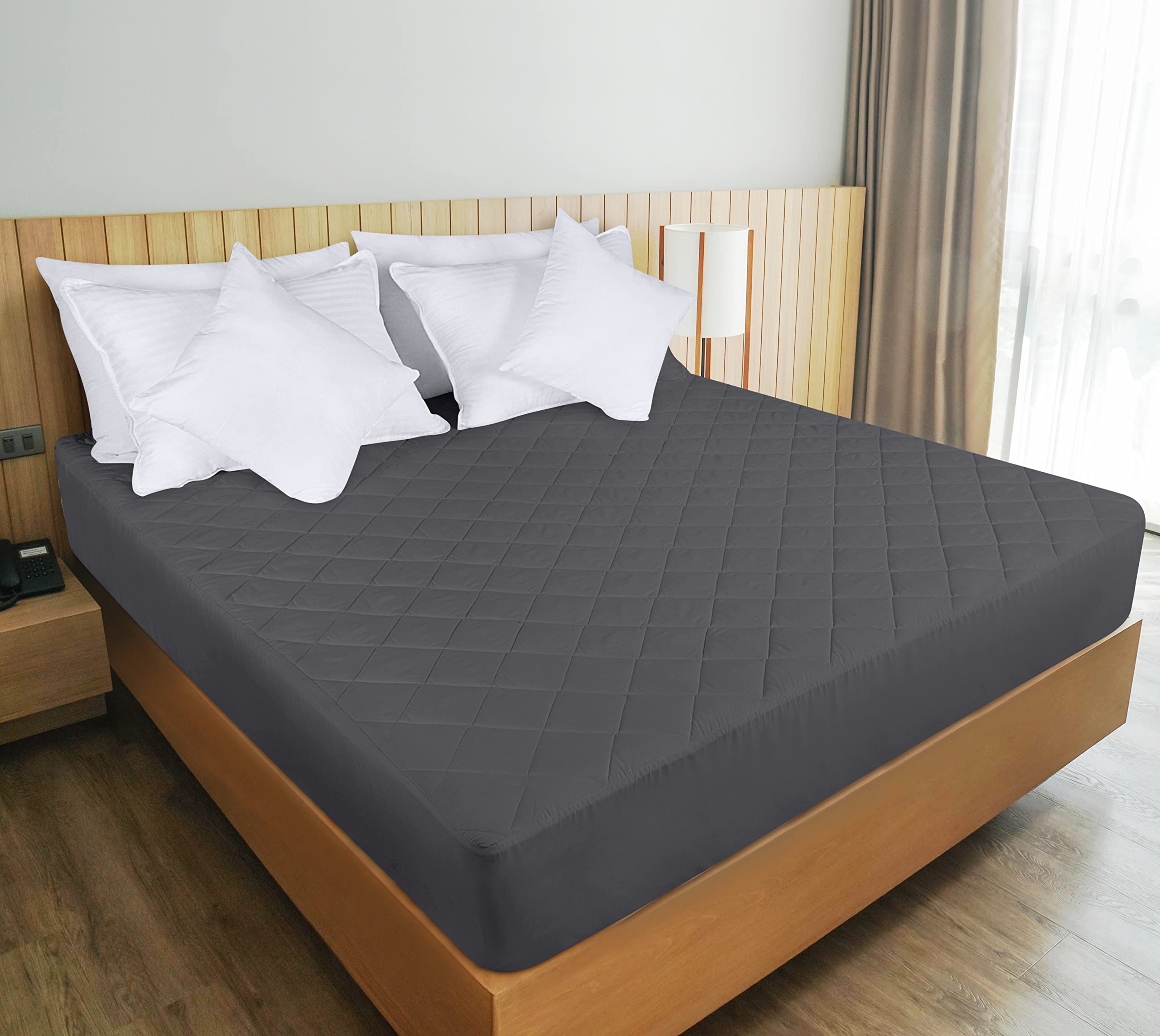 Foto 7 pulgar | Funda De Colchón Utopia Bedding Acolchada, Doble, Gris - Venta Internacional.