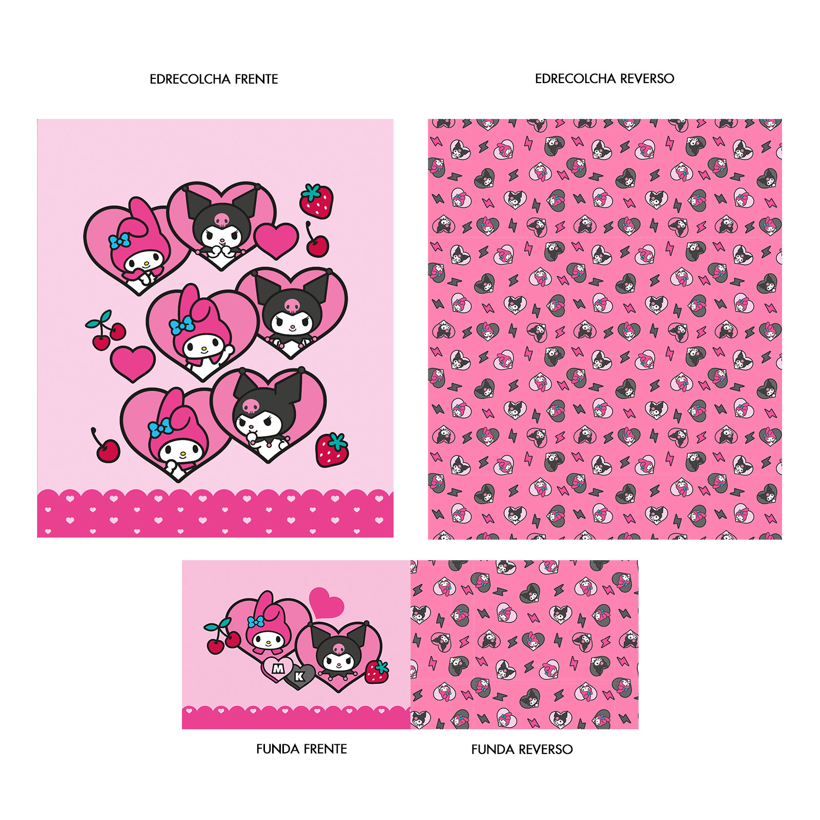 Foto 6 | Edrecolcha Matrimonial Kuromi Y My Melody