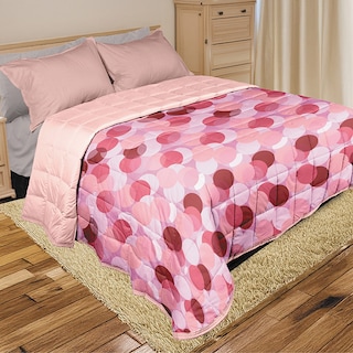 Foto 1 | Cubrecama Bordado Ailyn Rosa King Size Extra Doble Vista
