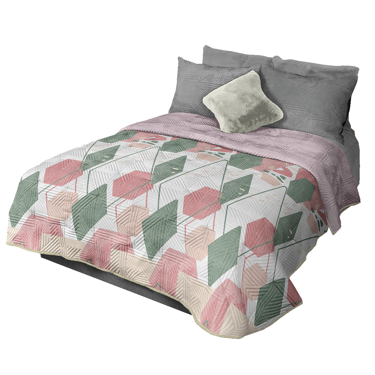 Foto 2 | Edrecobertor Vancouver Selene Hana Rosa King Size Extra Doble Vista
