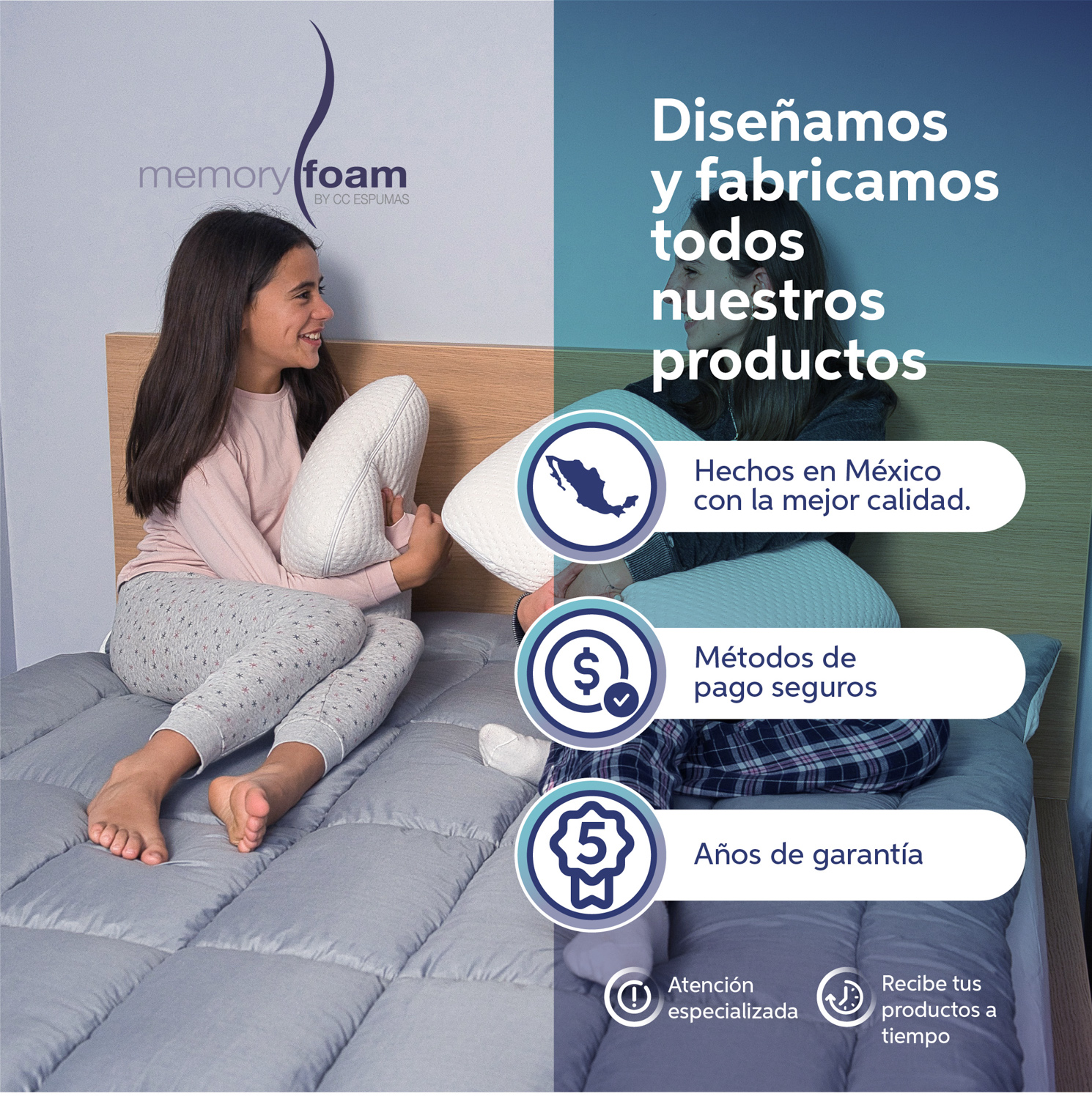 Foto 9 pulgar | Colchoneta Memory Foam Cloud King Size