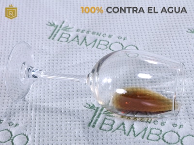Foto 5 | Protector De Colchón Bambú Queen Size Dormireal color Blanco